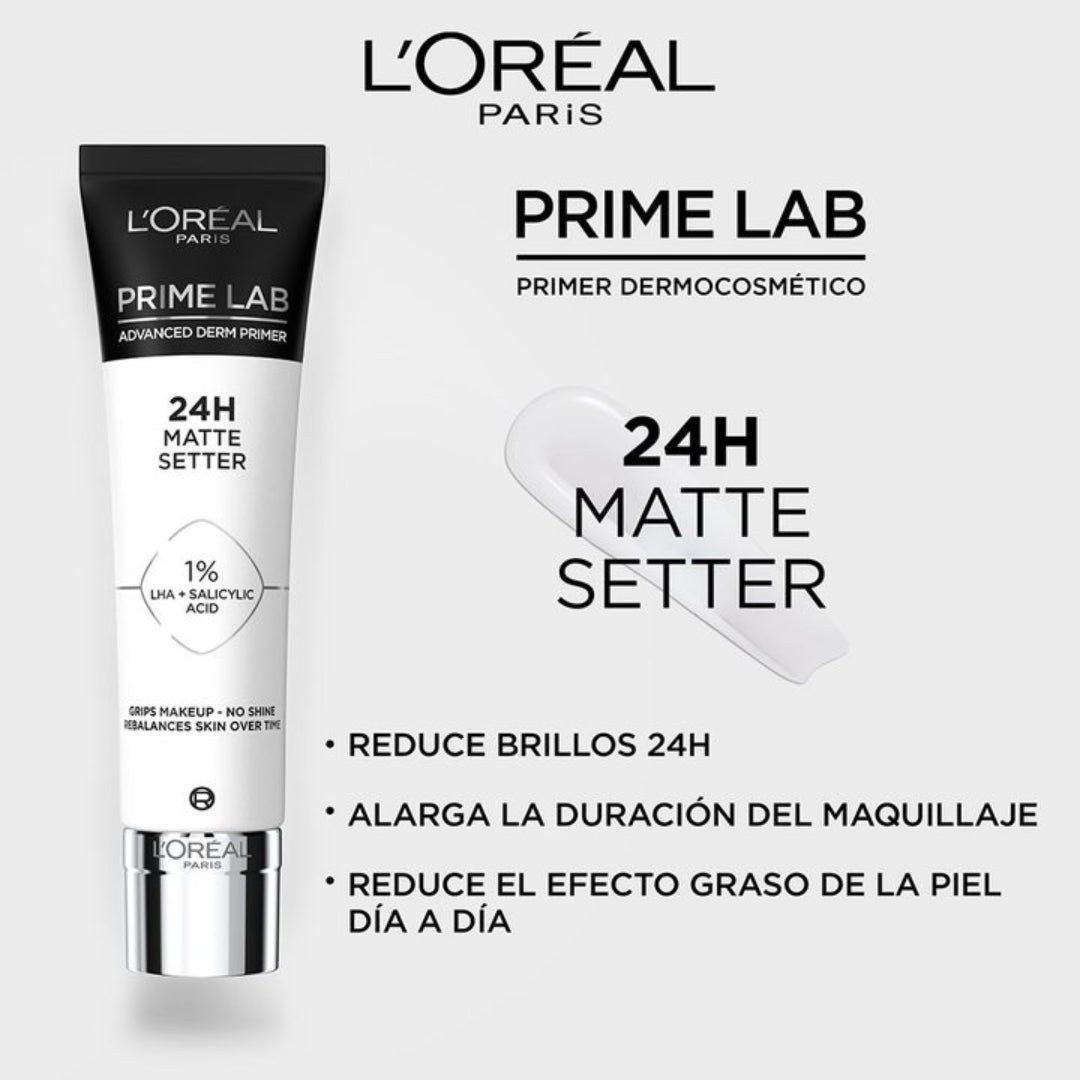 Primer 24h Matte Setter 1% LHA+SALICYLIC ACID L'oreal Paris
