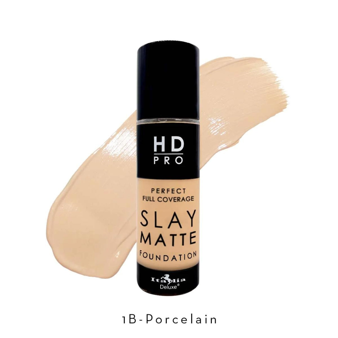 Base líquida Mate Slay - HD Pro Slay Matte Foundation 12 HR 30ml Italia Deluxe