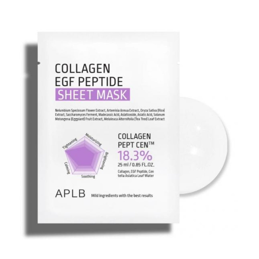 Mascarillas facial Collagen EGF Peptide Sheet Mask Aplb