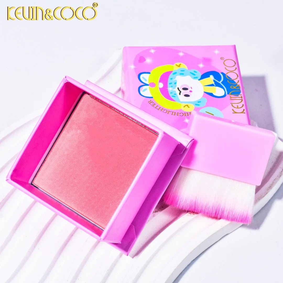 Blush En Polvo Con Brocha Kevin y Coco