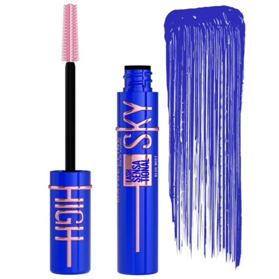 Mascara De Pestañas Sky High Maybelline Azul