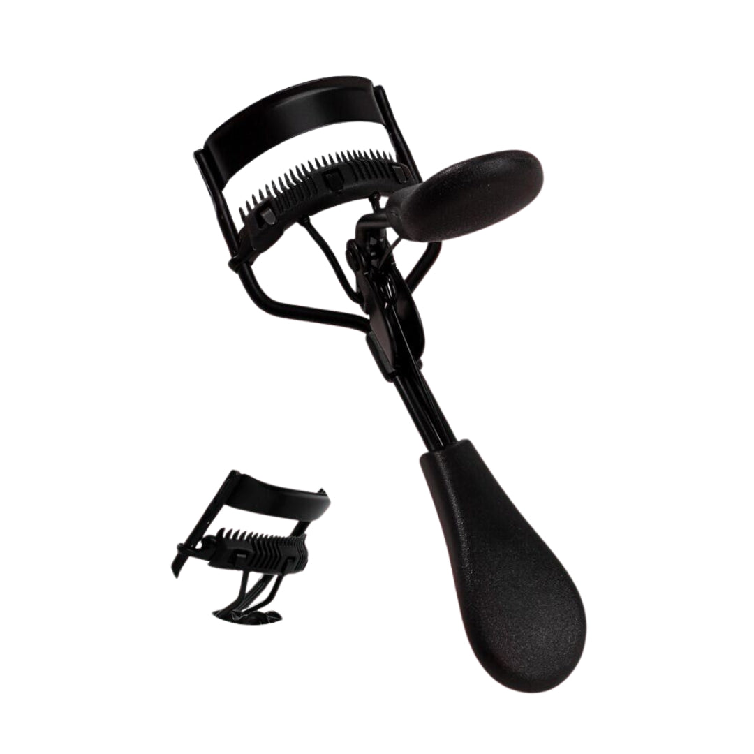 Rizador Negro De Pestañas Con Almohadilla de Silicon