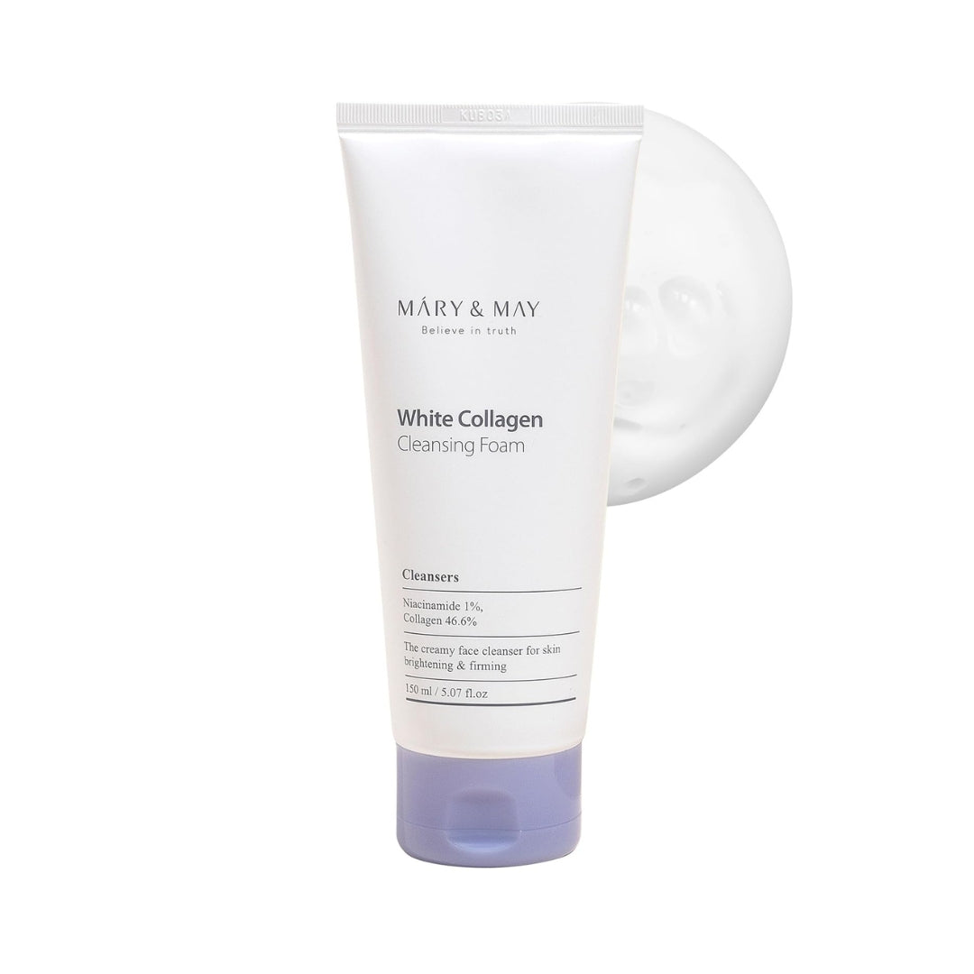 Limpiador Con Colágeno Blanco 150ml Mary & May | Collagen Cleansing Foam