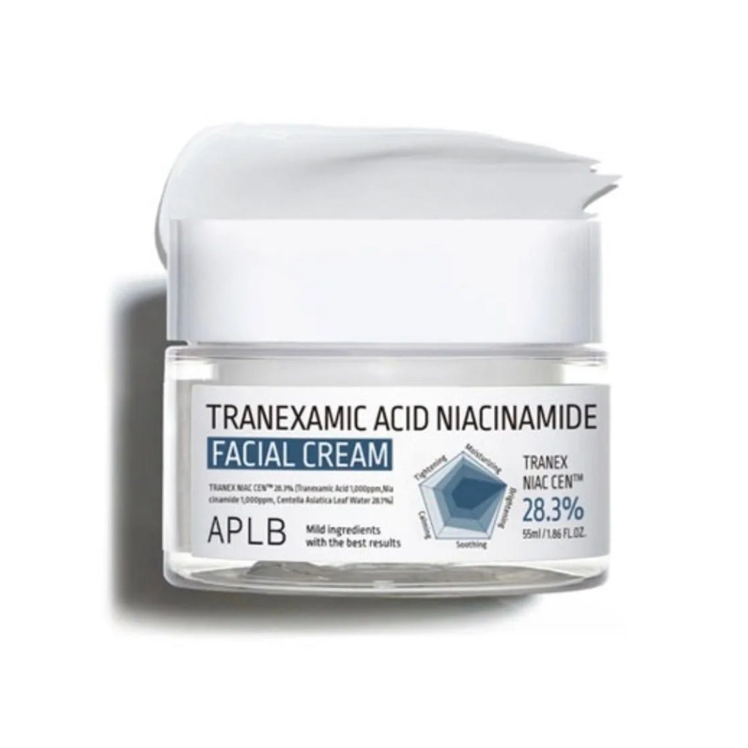 Crema Facial Acido Tranexamic y Niacinamide 55ml APLB - Tranexamic Acid and Niacinamide Facial Cream