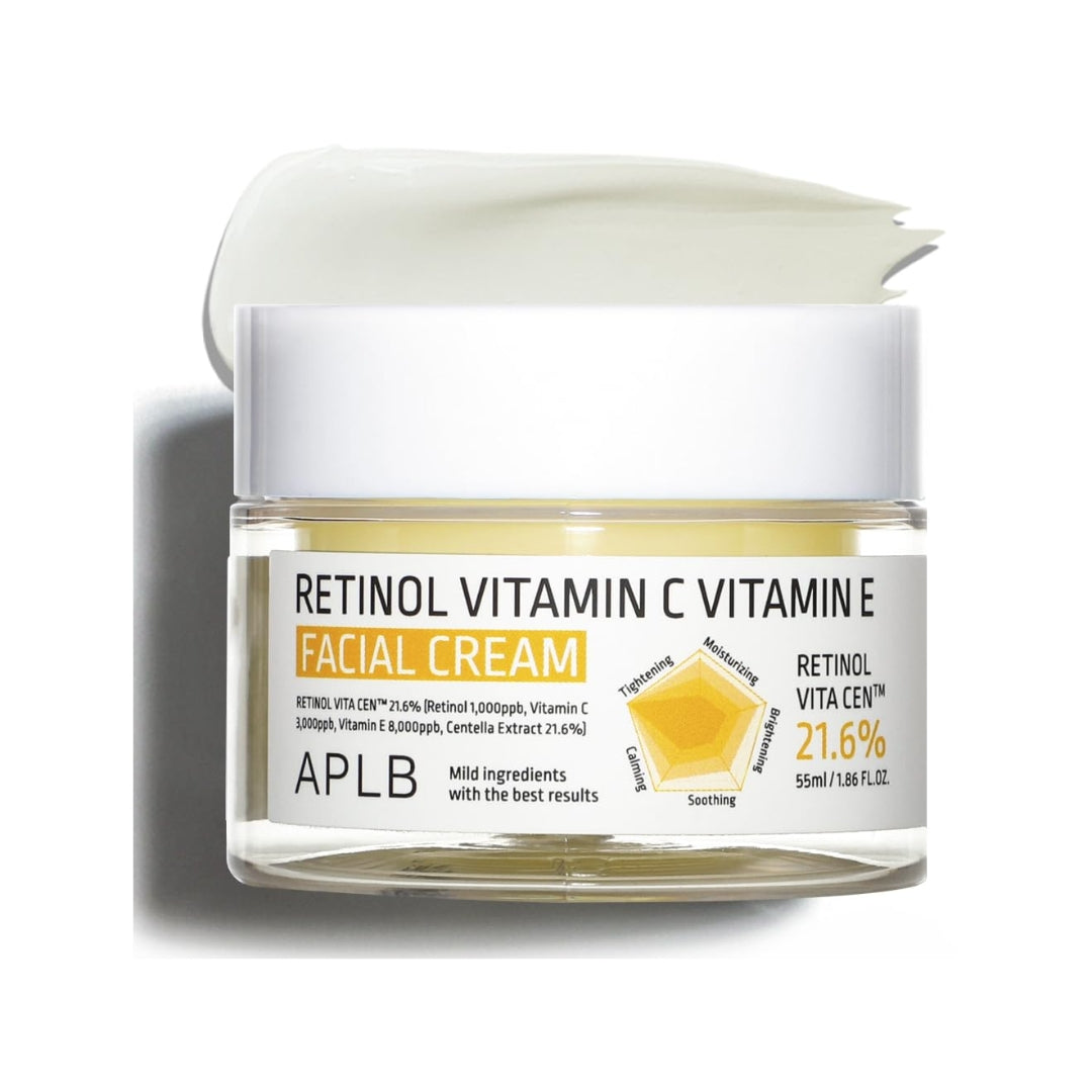 Crema facial con vitamina C y vitamina E con retinol 55ml APLB - Face cream with vitamin C and vitamin E with retinol