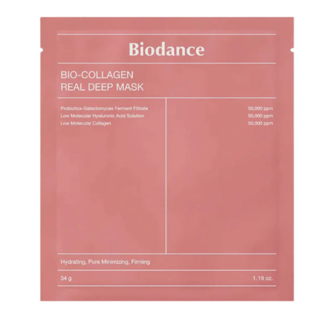 Mascarilla Individual Bio Colageno Unidad Real Deep Mask Biodance