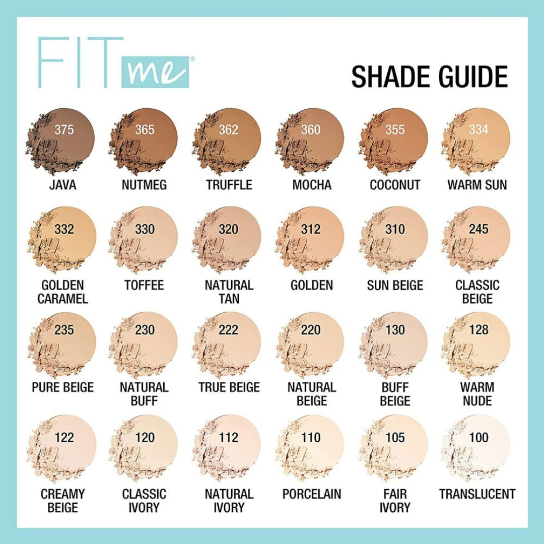 Polvo Compacto Fit Me Mate + Afina Poros 8.5g - Maybelline