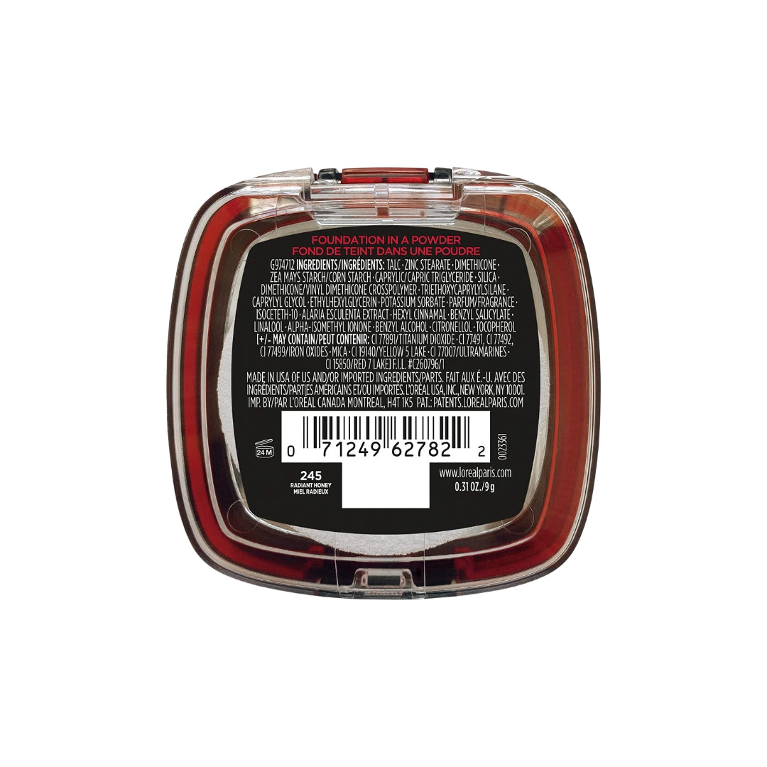 Polvo Compacto Infallible a Prueba de Agua 24h larga duración Fresh Wear 9g Loreal Paris