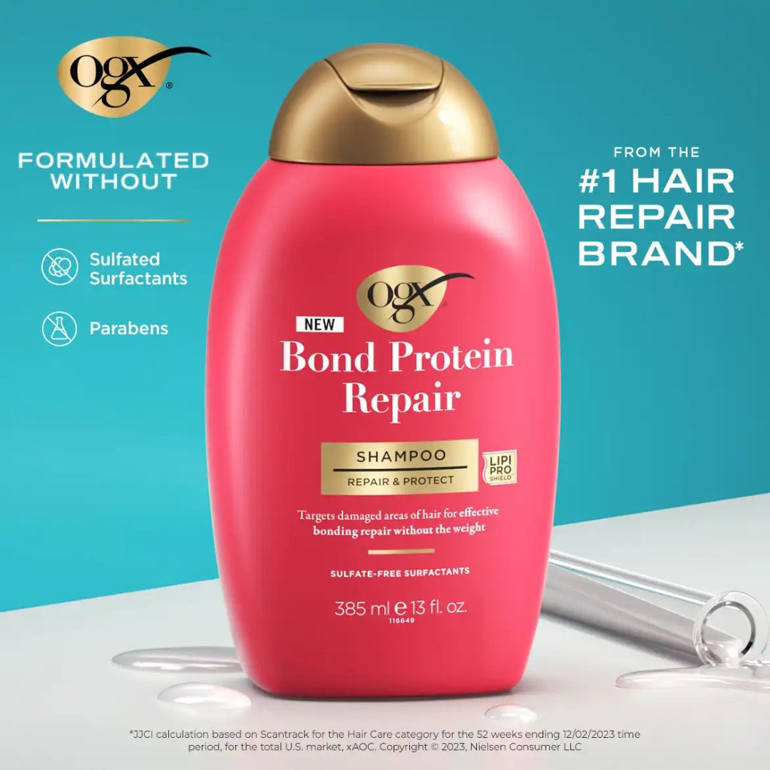 Champú Reparador de Proteínas Bond 385ml Ogx | Bond Protein Repair Lightweight Shampoo