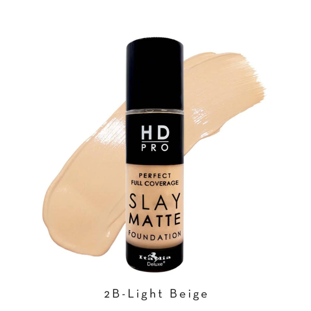 Base líquida Mate Slay - HD Pro Slay Matte Foundation 12 HR 30ml Italia Deluxe