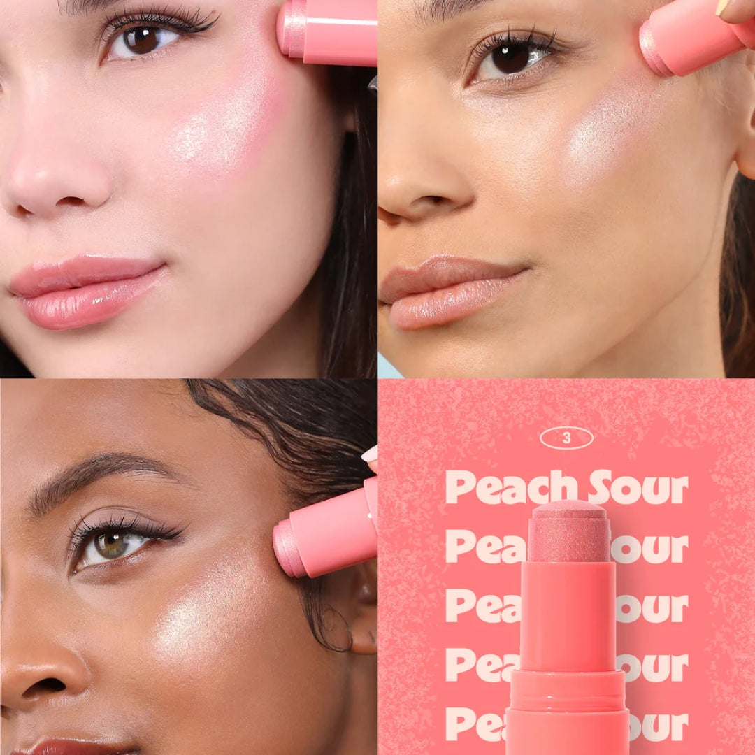 Tinta Iluminadora Icy Glow Jelly Stick 003, Peach Sour Moira