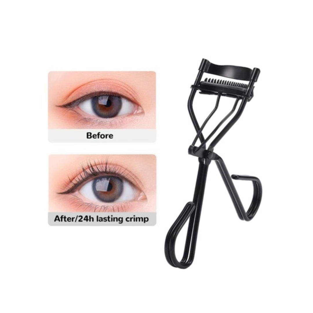 Rizador Negro De Pestañas Con Almohadilla de Silicon