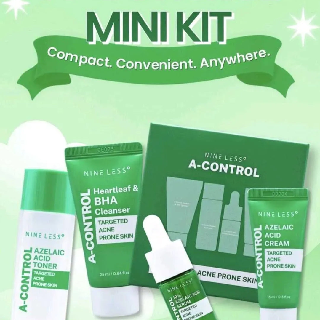 Kit Mini Anti-Acné con Ácido Azelaico y Heartleaf Nine Less