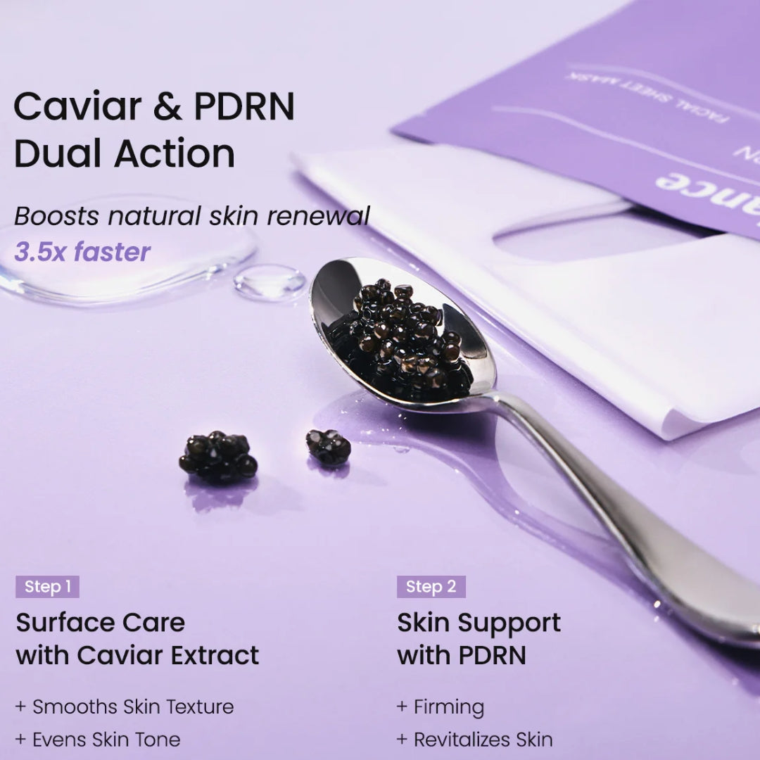 Mascarillas de Caviar Rejuvenating Caviar PDRN Real Deep Mask 4 unidades Biodance 4554