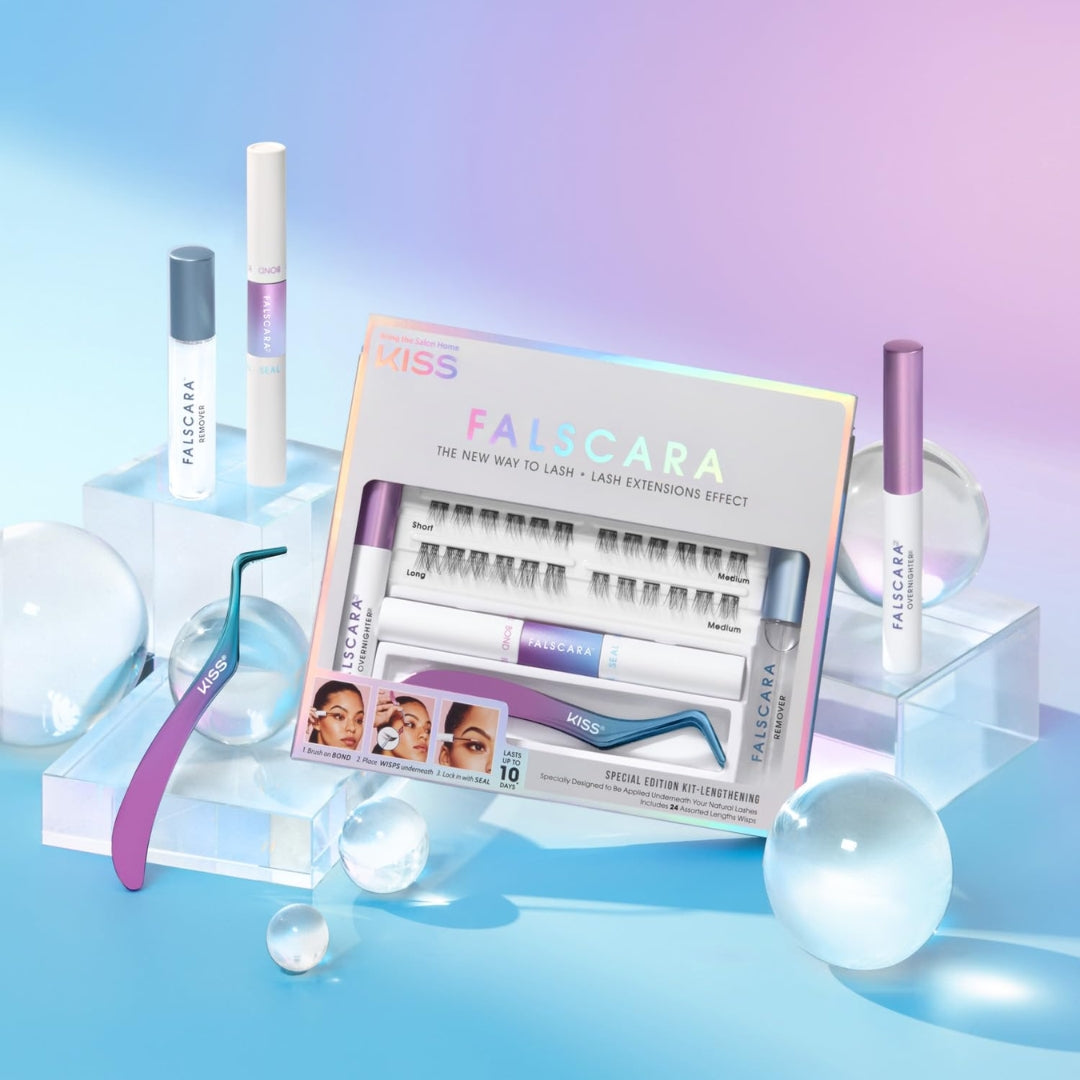 Kit De 24 Pestañas Individuales con Aplicador Falscara Kiss