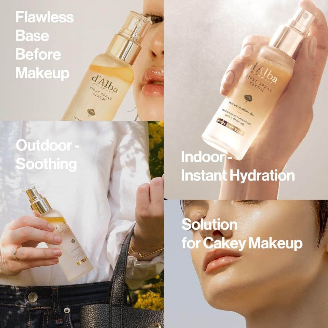 Serum Spray (Bruma Hidratante) First Hydrated y Radiant skin 100ml d´Alba Piedmont