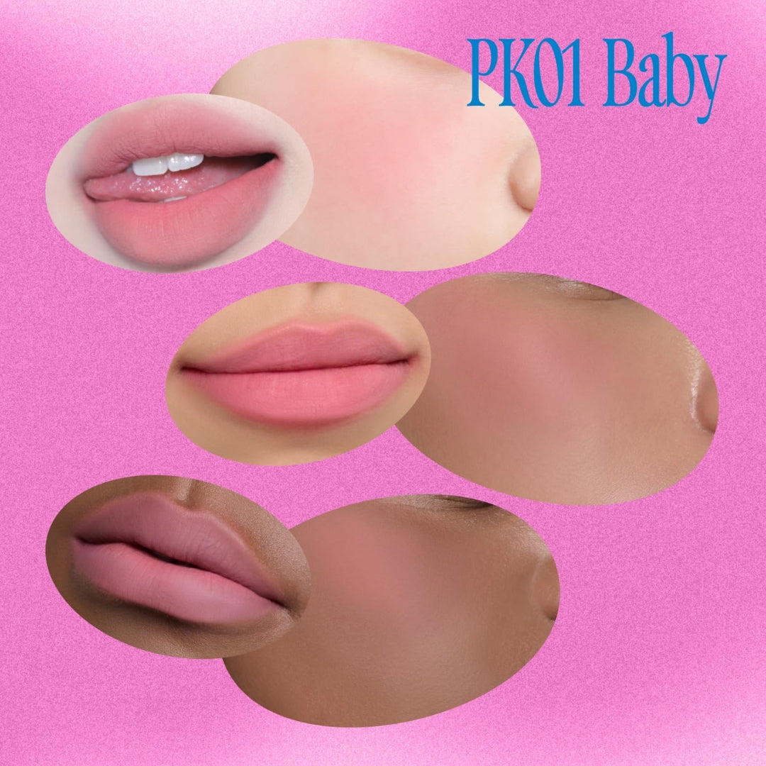 Blush Lip Blurry Pudding Pot Fwee con mini llavero