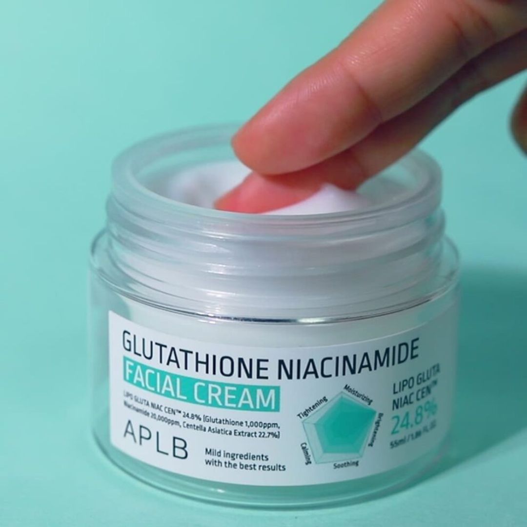Crema Facial Glutathione Niacinamide 55ml - APLB - Glutathione Niacinamide Facial Cream