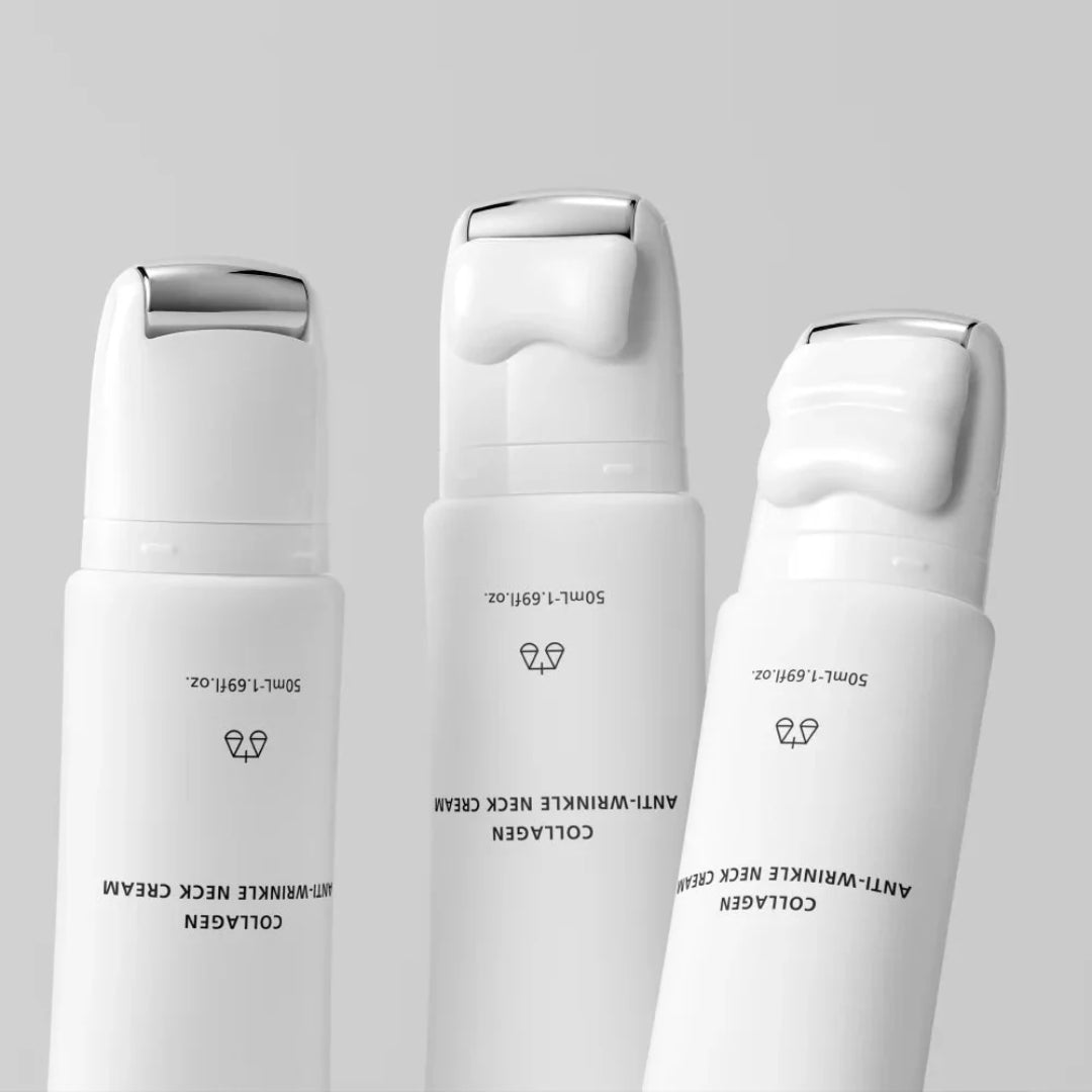 Crema de cuello de elevación de colágeno con rodillo de masaje Lagom