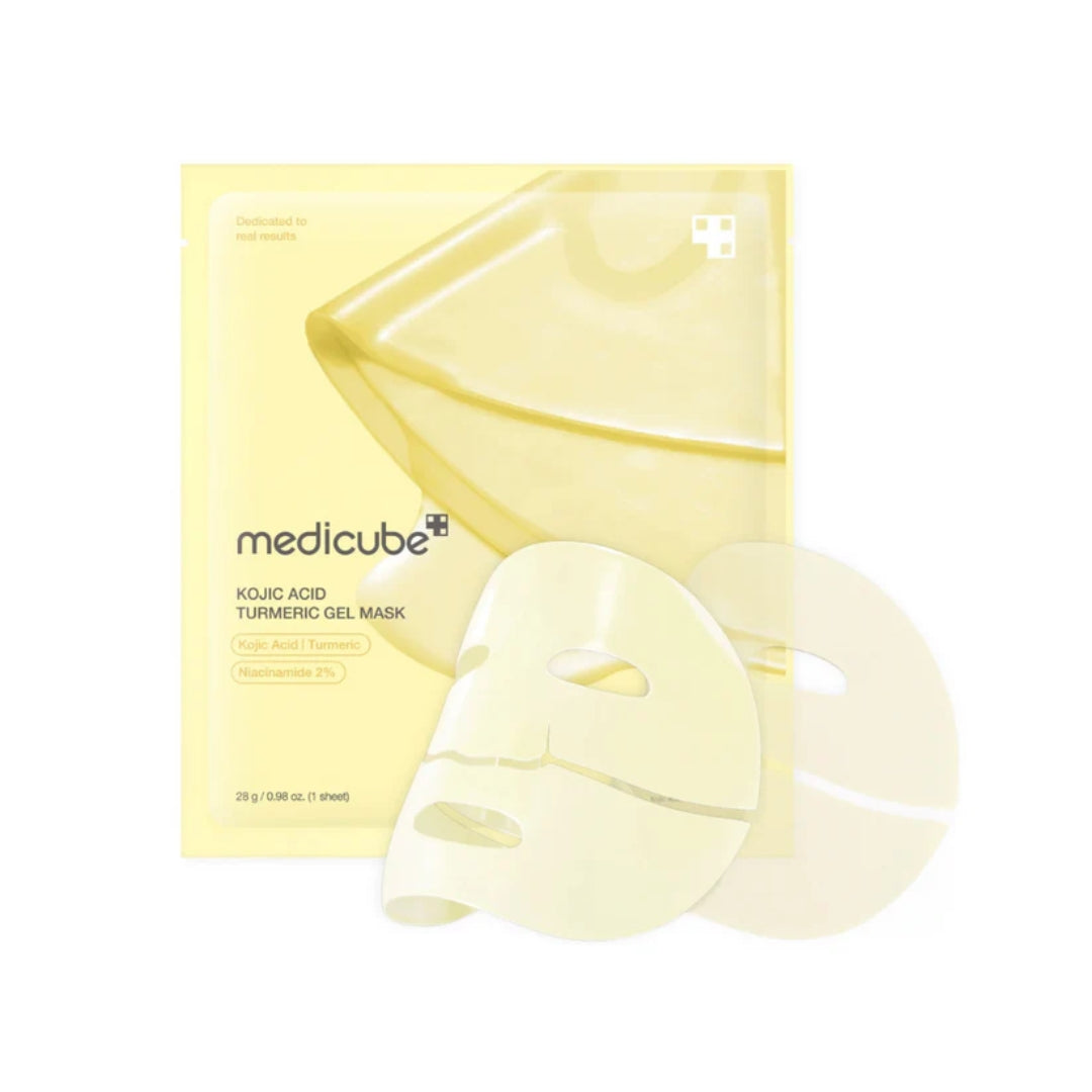 Mascarilla de gel iluminadora de cúrcuma Kojic Acid 4 Unidades Medicube