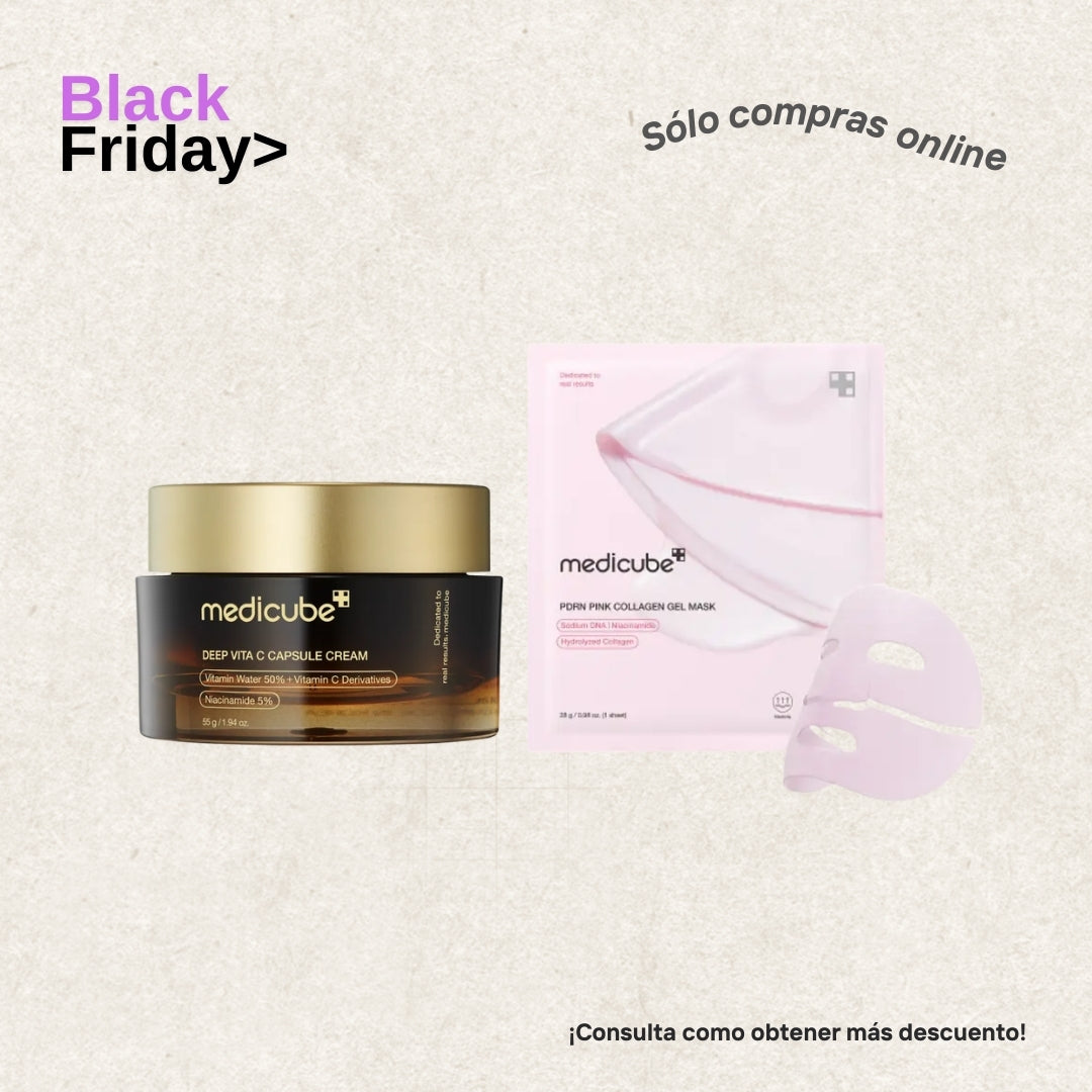 Combo Dúo de Luminosidad y Firmeza una Mascarilla PDRN Pink Black Friday