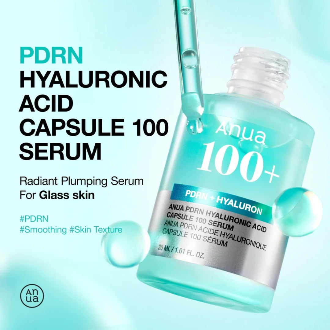 Suero de ácido hialurónico PDRN (100 cápsulas) Hyaluronic Acid Capsule 100 Serum 30 ml