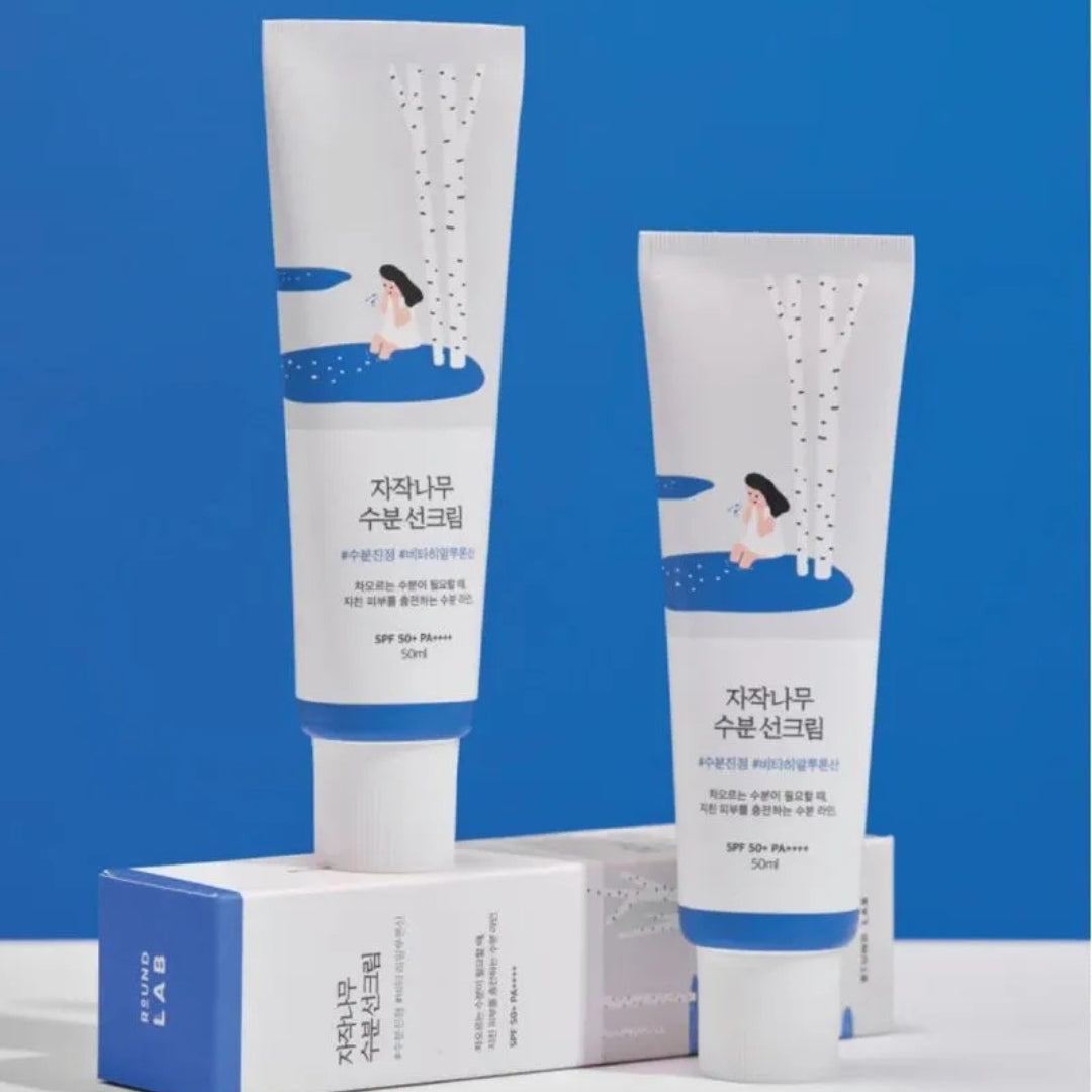Protector solar hidratante con zumo de abedul 50ml Round Lab | Birch Juice Moisturizing Sun Cream SPF 50+