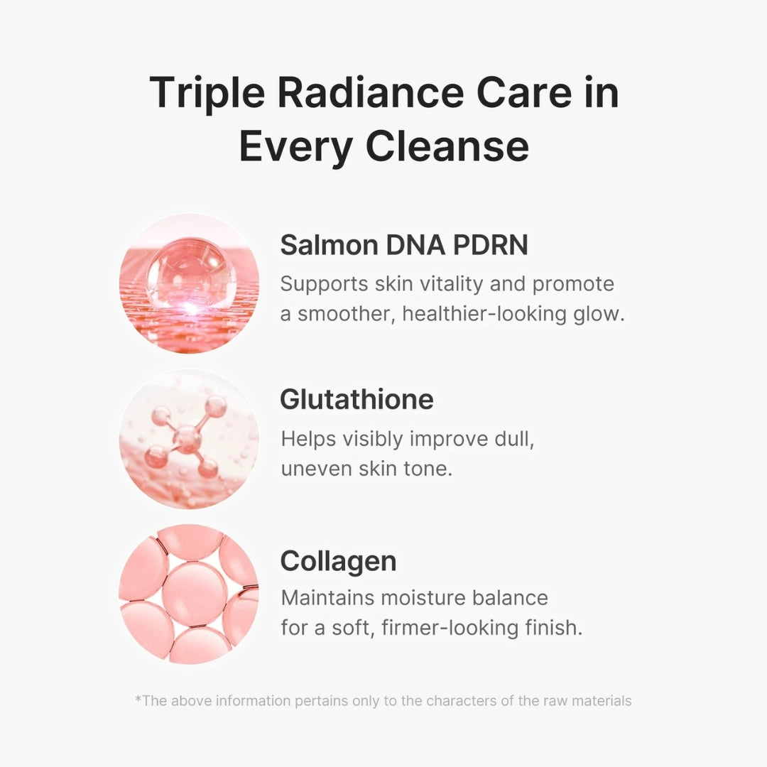 Limpiador Facial PDRN Cápsula Glutatión Rosa Medicube