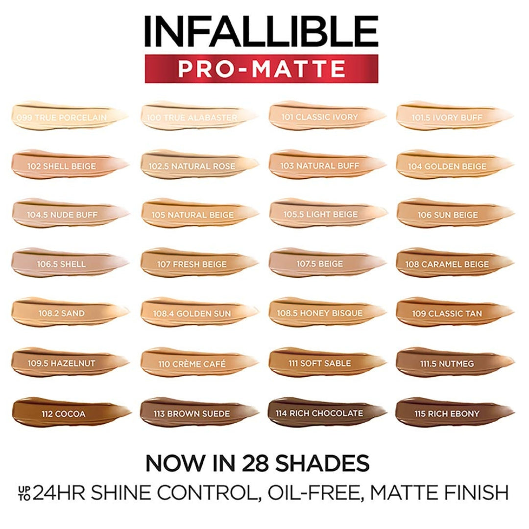 Base Infalible Mate - Pro Matte Foundation 30ml L'Oreal