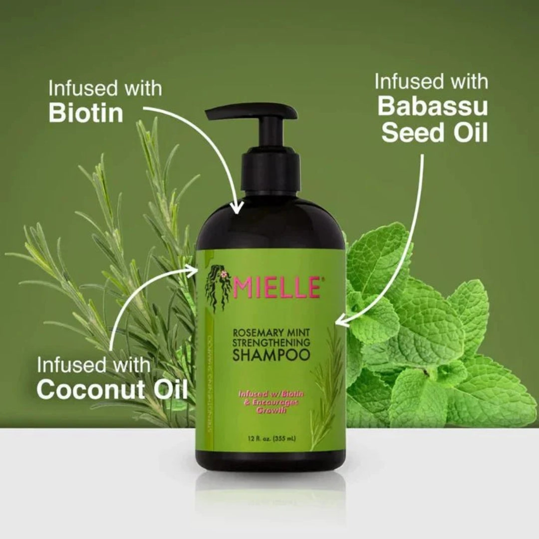 Shampoo de Crecimiento Capilar con Biotin y Romero Mielle