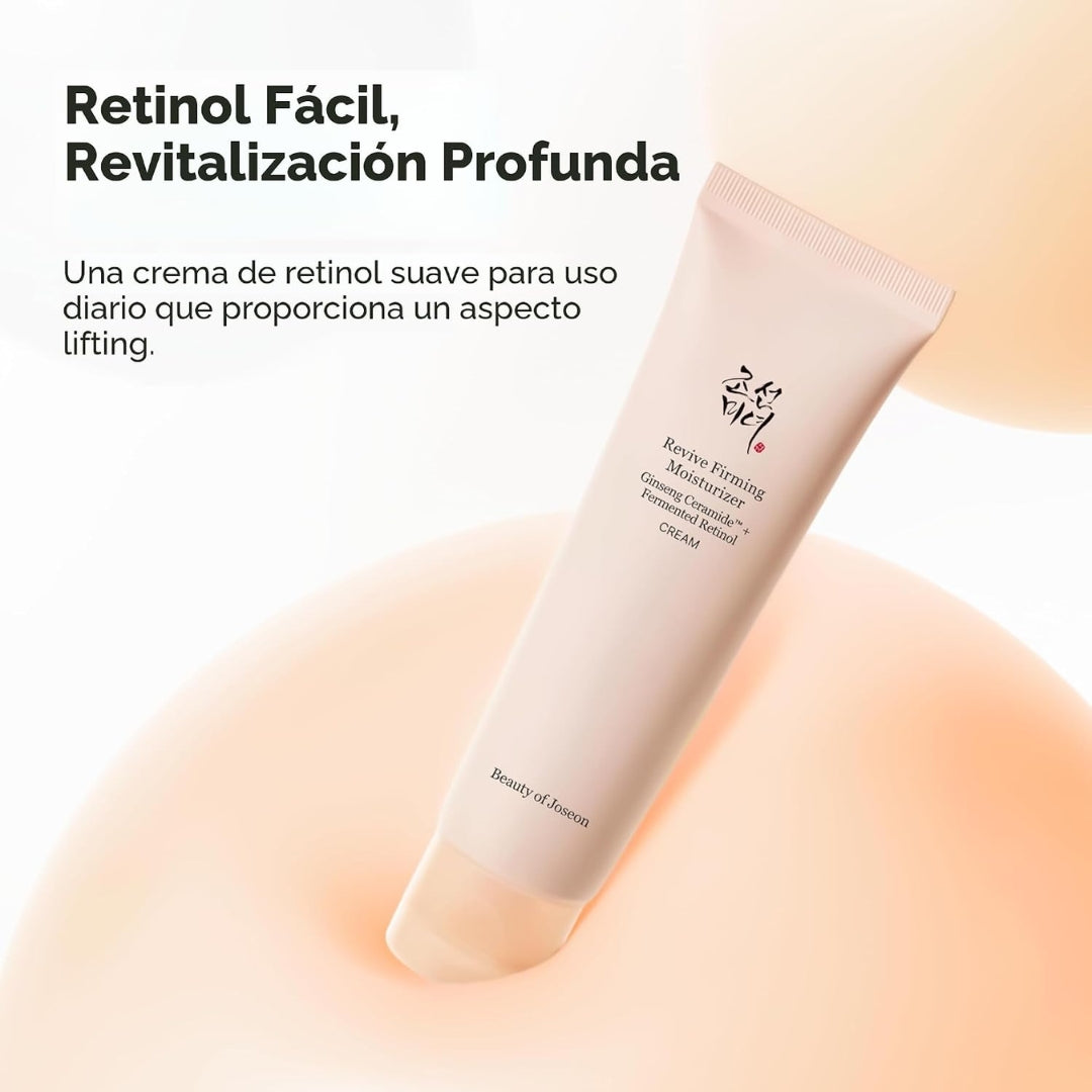 Crema hidratante reafirmante ginseng ceramida + retinol revive - Beauty of Joseon