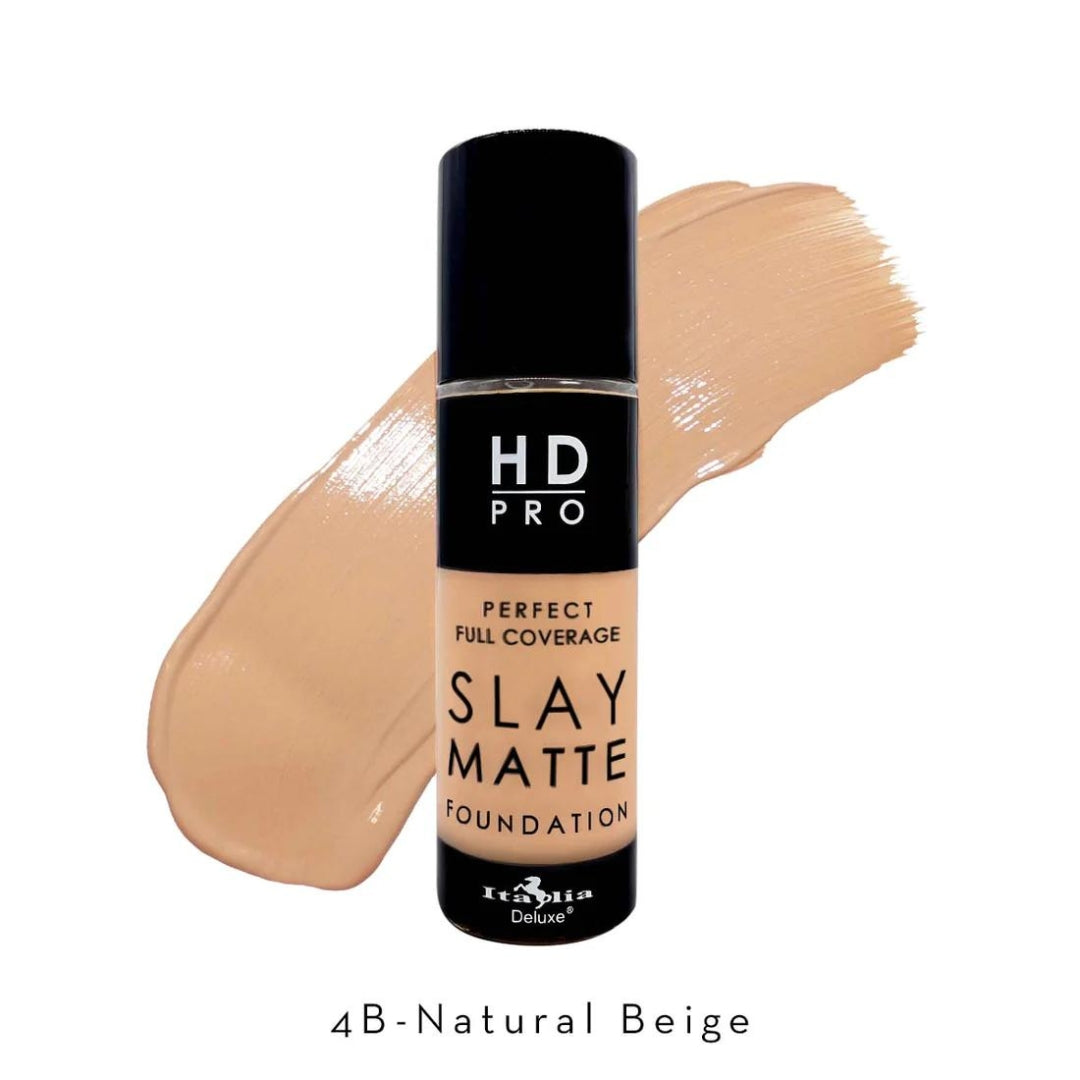 Base líquida Mate Slay - HD Pro Slay Matte Foundation 12 HR 30ml Italia Deluxe