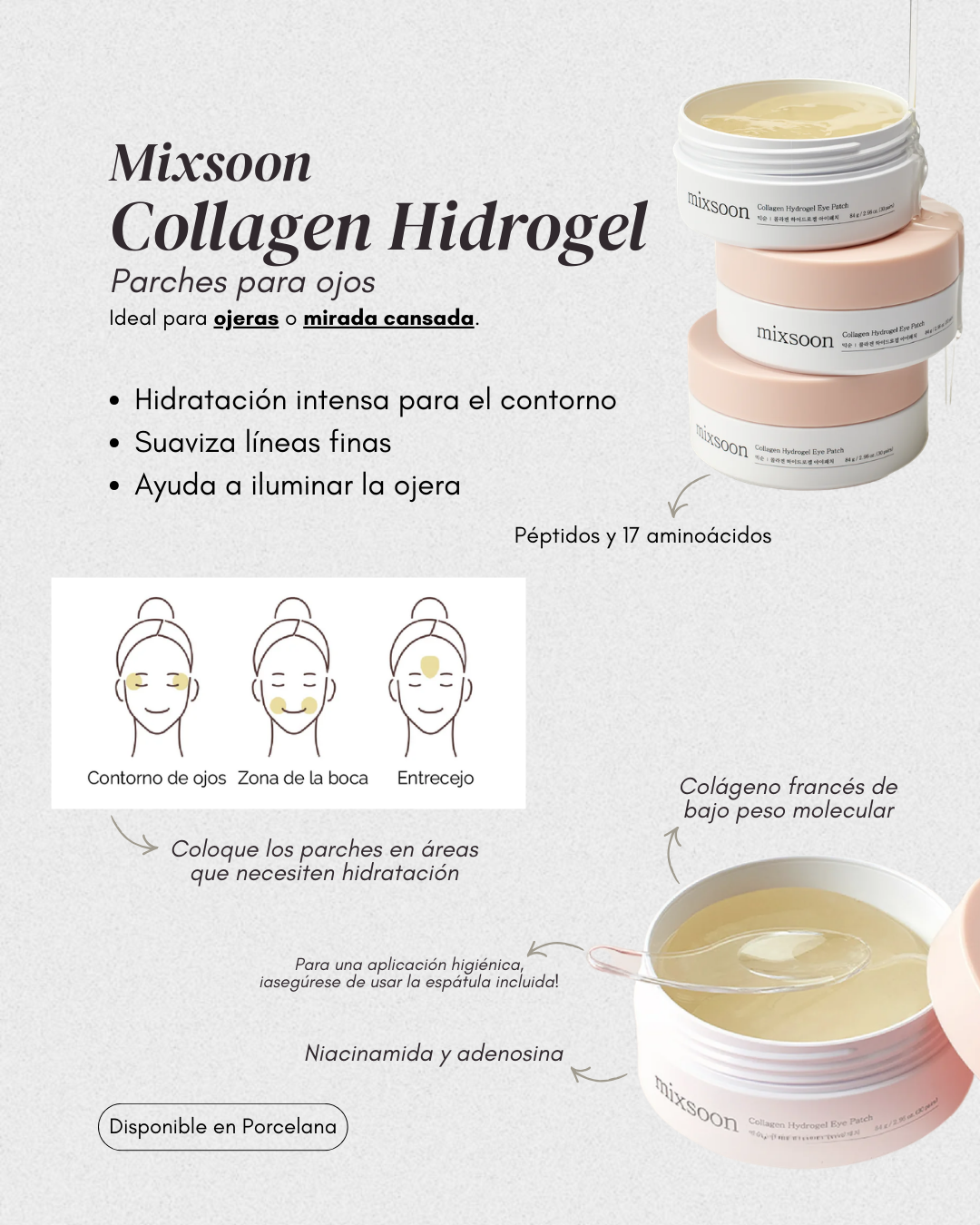 Parches de Ojos Collagen Hydrogel Eye Patch mixsoon