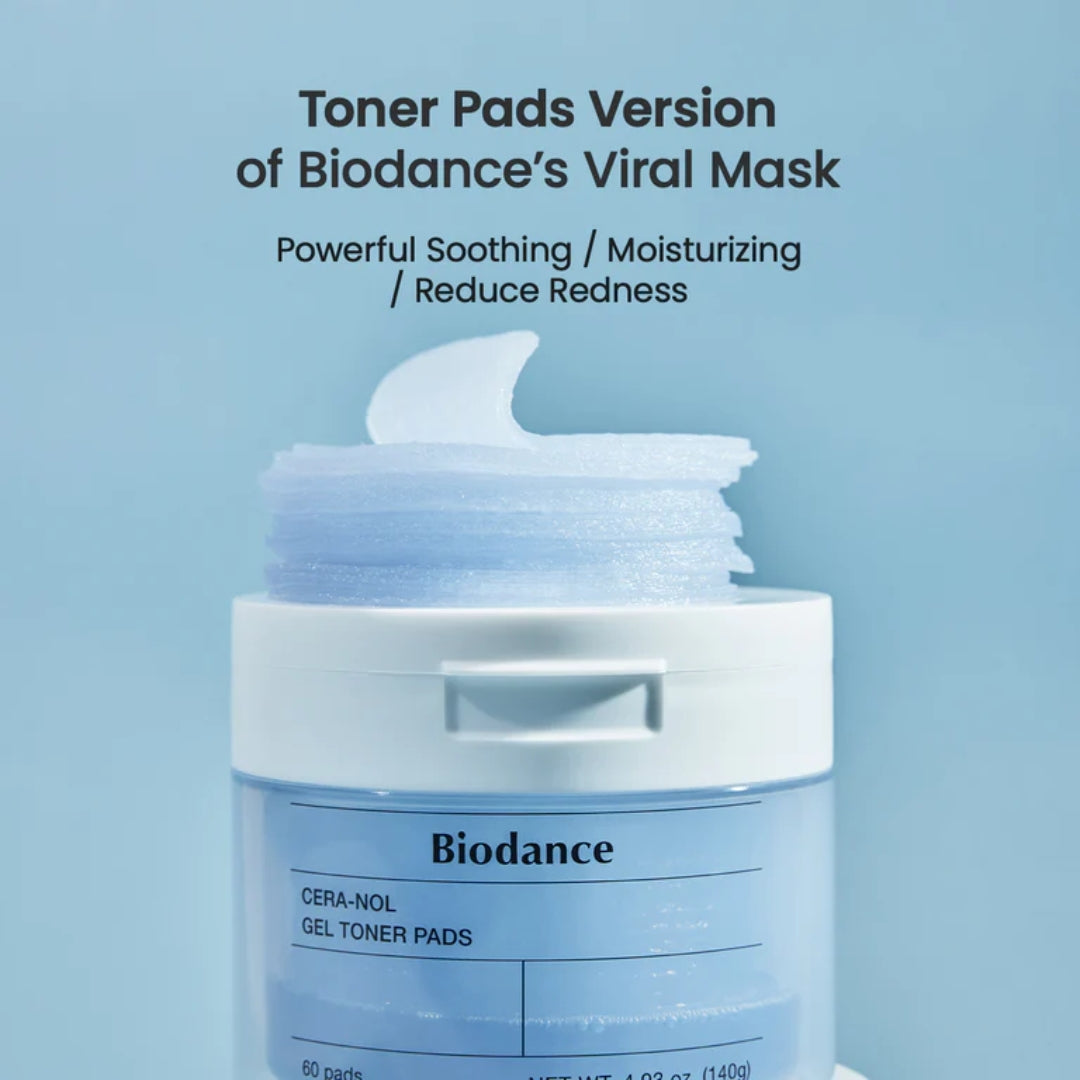 Pads (60ea) Cera-nol Gel Toner Biodance