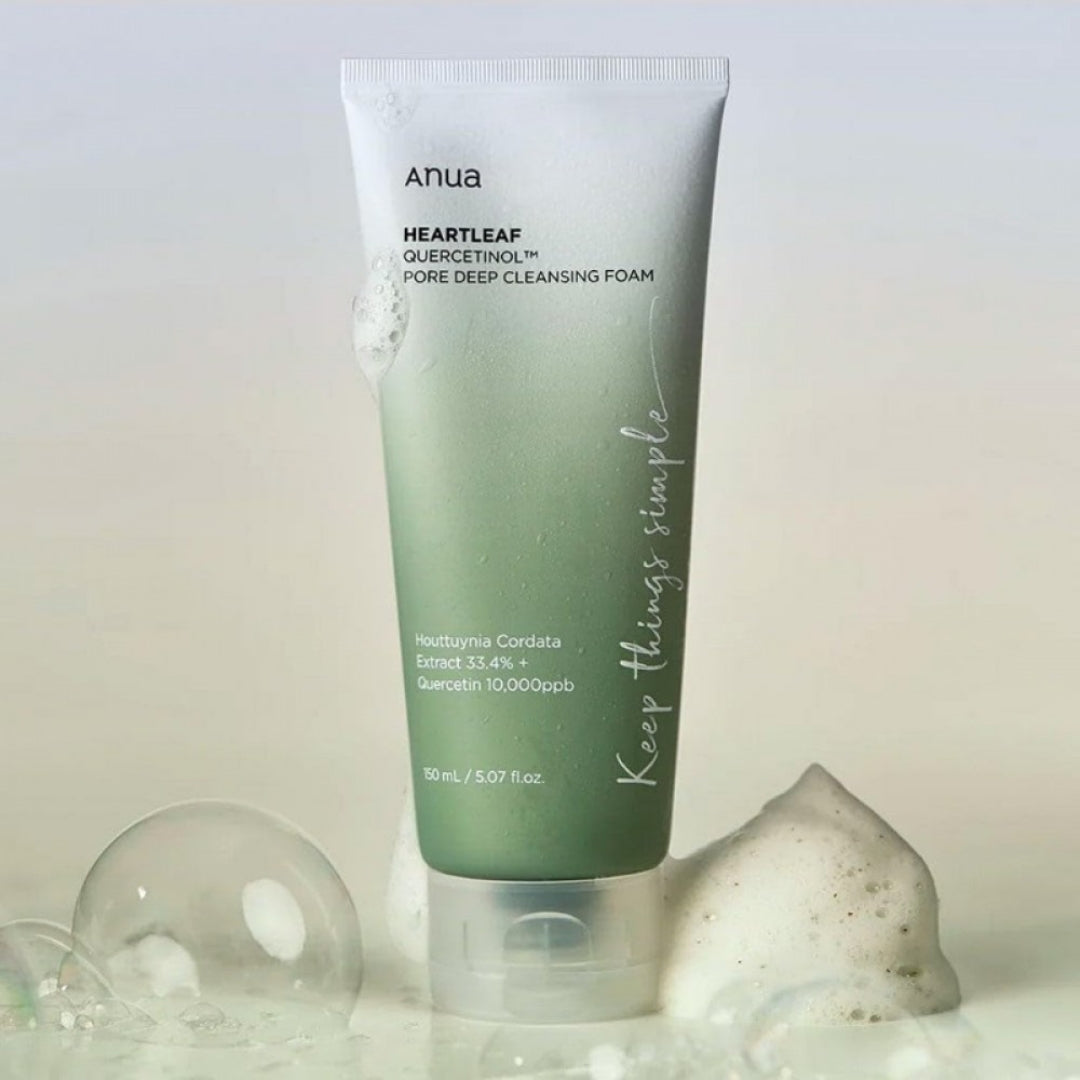 Limpiador Espumoso + Heartleaf Quercetinol Ácido salicílico 0.5% Anua