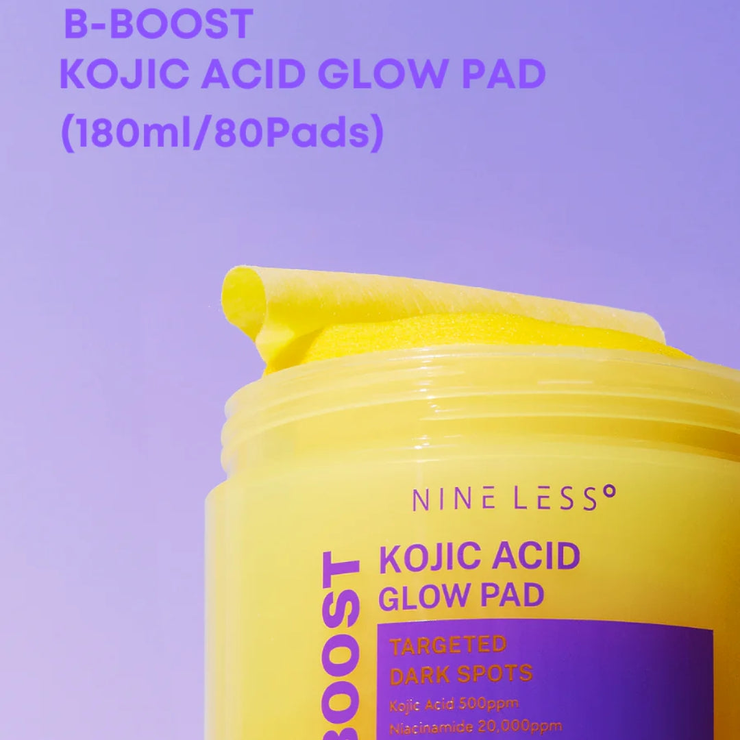 Pads (80ea) luminosa con ácido kójico B-Boost Nineless