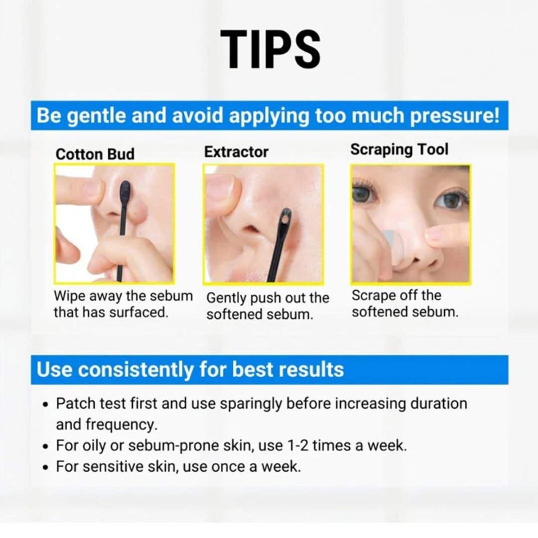 Kit Para Puntos Negros Blackhead Melting Softener & Cotton Pad Set Jumiso