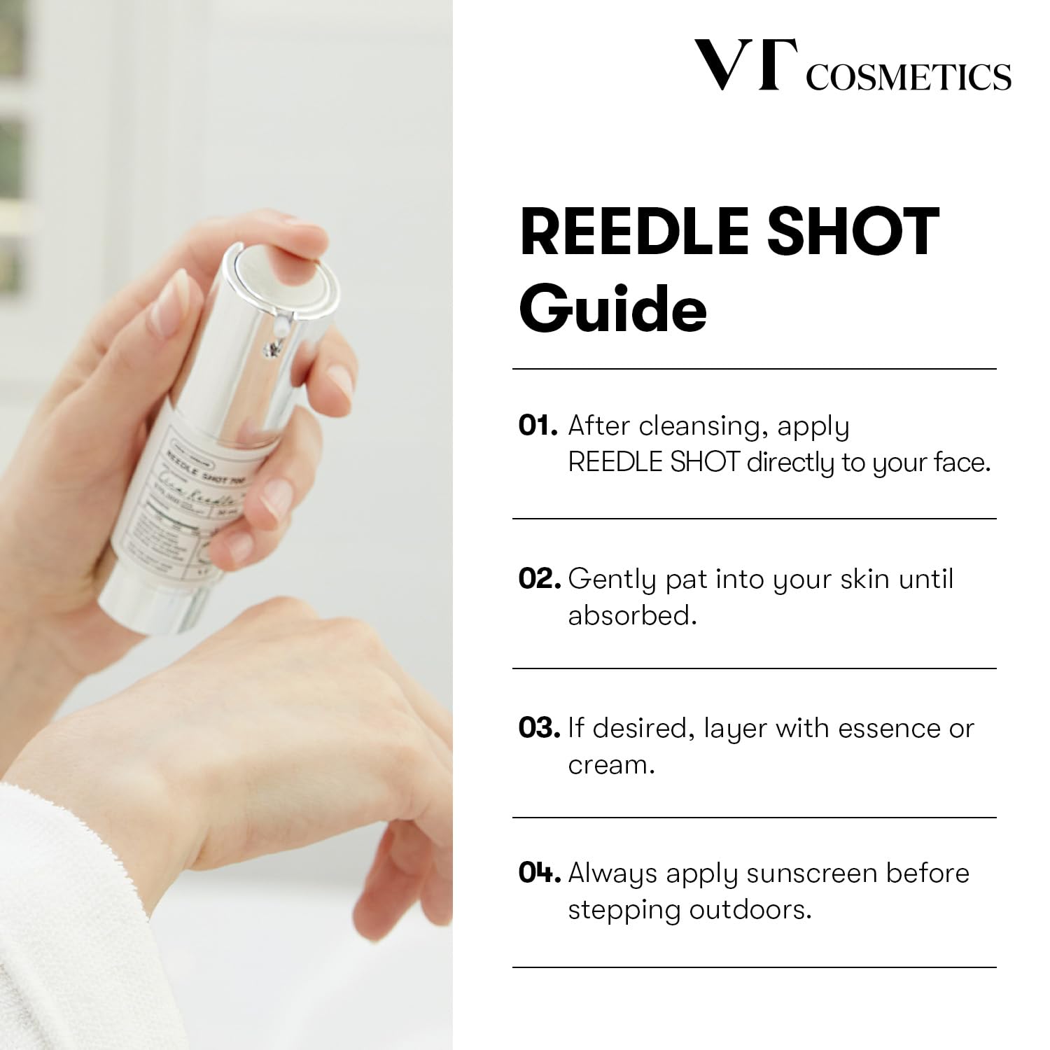 Microagujas VT Mild Reedle Shot 300- Serum Mild Microneedling (Centella + Aloe) VT VT Cosmetics