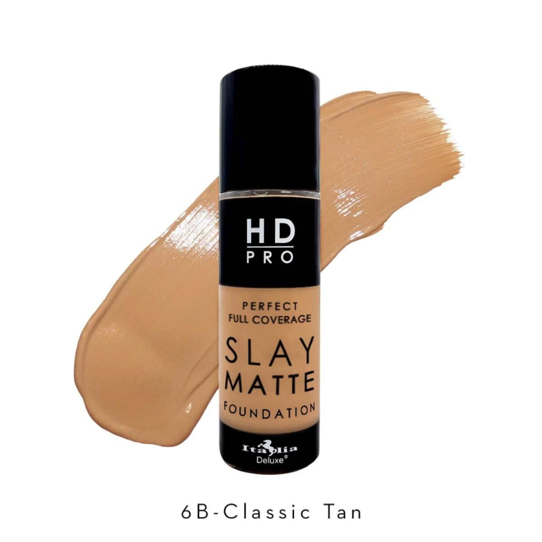 Base líquida Mate Slay - HD Pro Slay Matte Foundation 12 HR 30ml Italia Deluxe