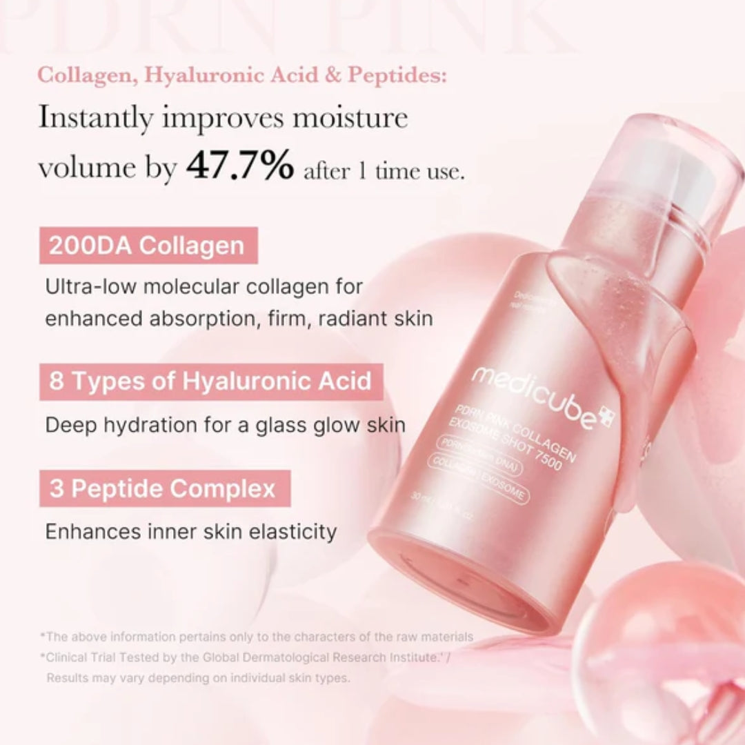 Suero de exosomas rosados PDRN 7500 (30 ml) Medicube PDRN Pink Exosome Shot Serum 7500 (30ml)