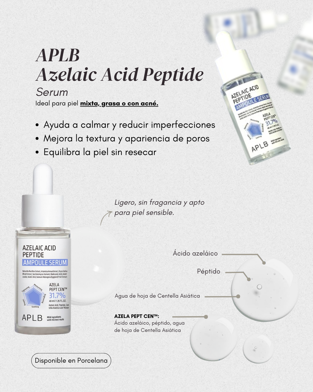 Serum de acido Azelaico Peptide Ampoule Serum - 40ml Aplb