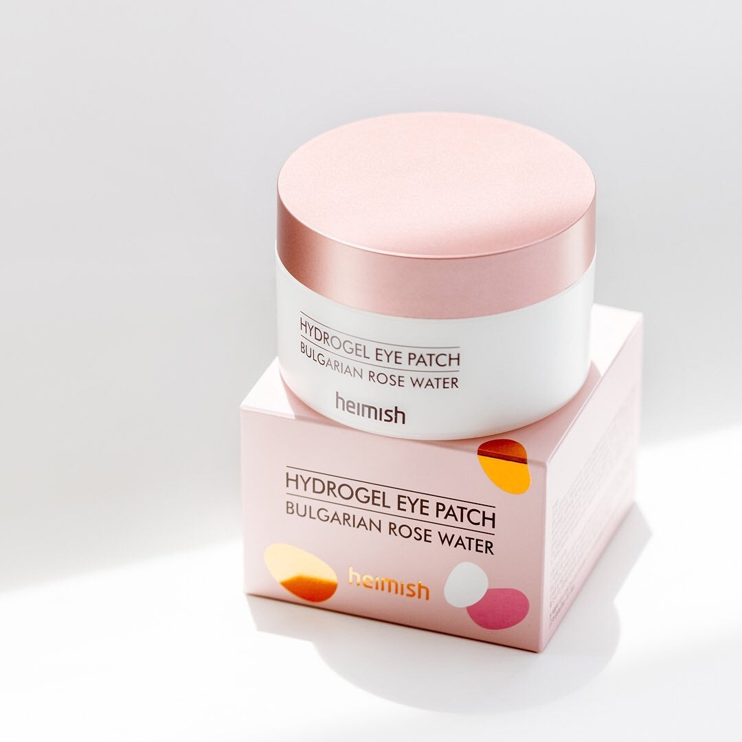 Parches de Ojos Hidrogel Bulgarian Agua de Rosas - Bulgarian Rose Water Hydrogel Eye Patches Heimish
