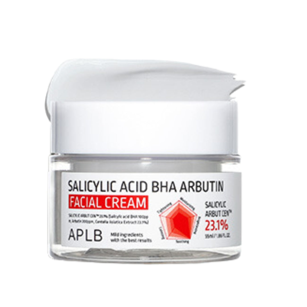 Crema Facial Ácido Salicílico BHA 55ml Arbutin - Salicylic Acid BHA Facial Cream