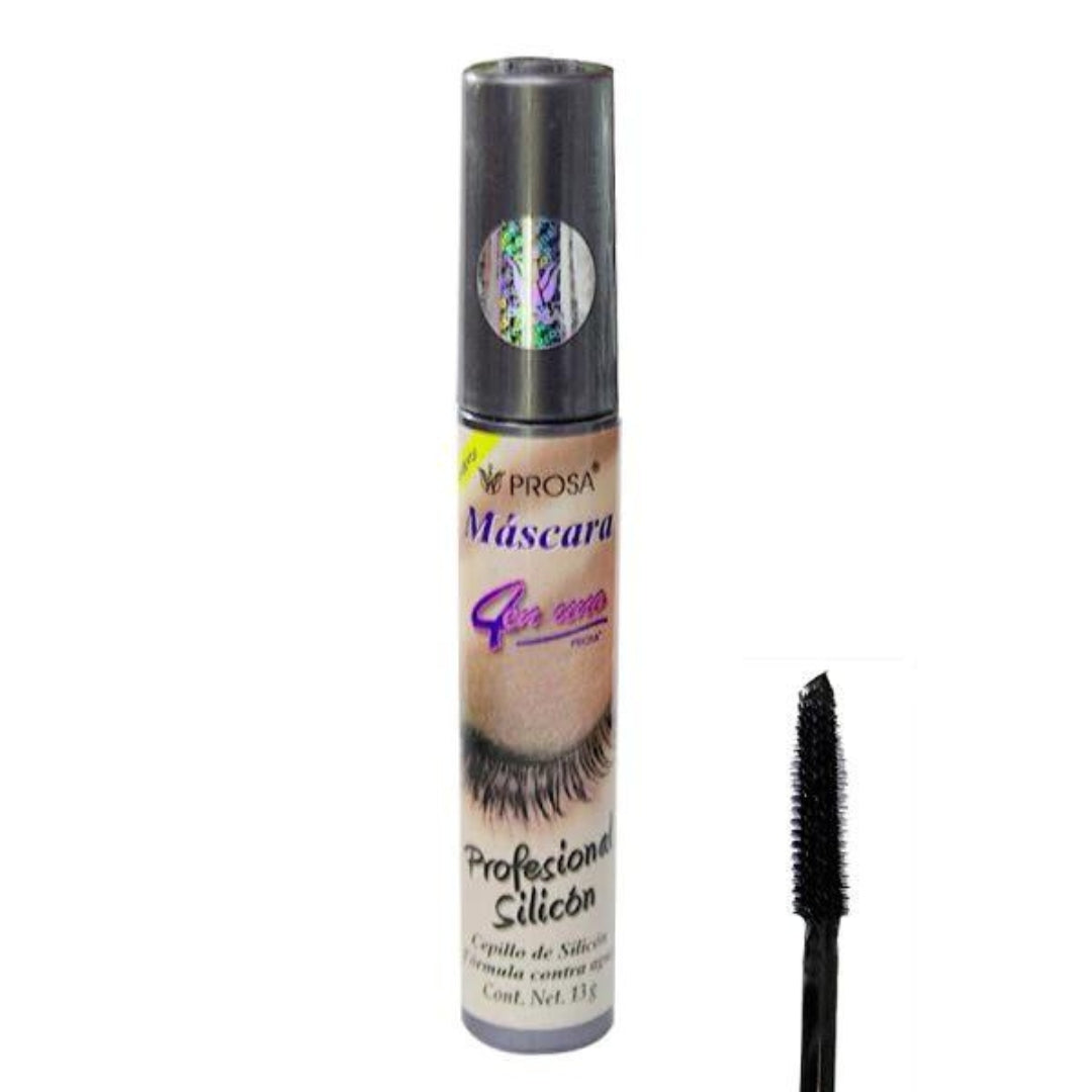 Mascara 4 En Uno Cepillo de Silicon Profesional Prosa