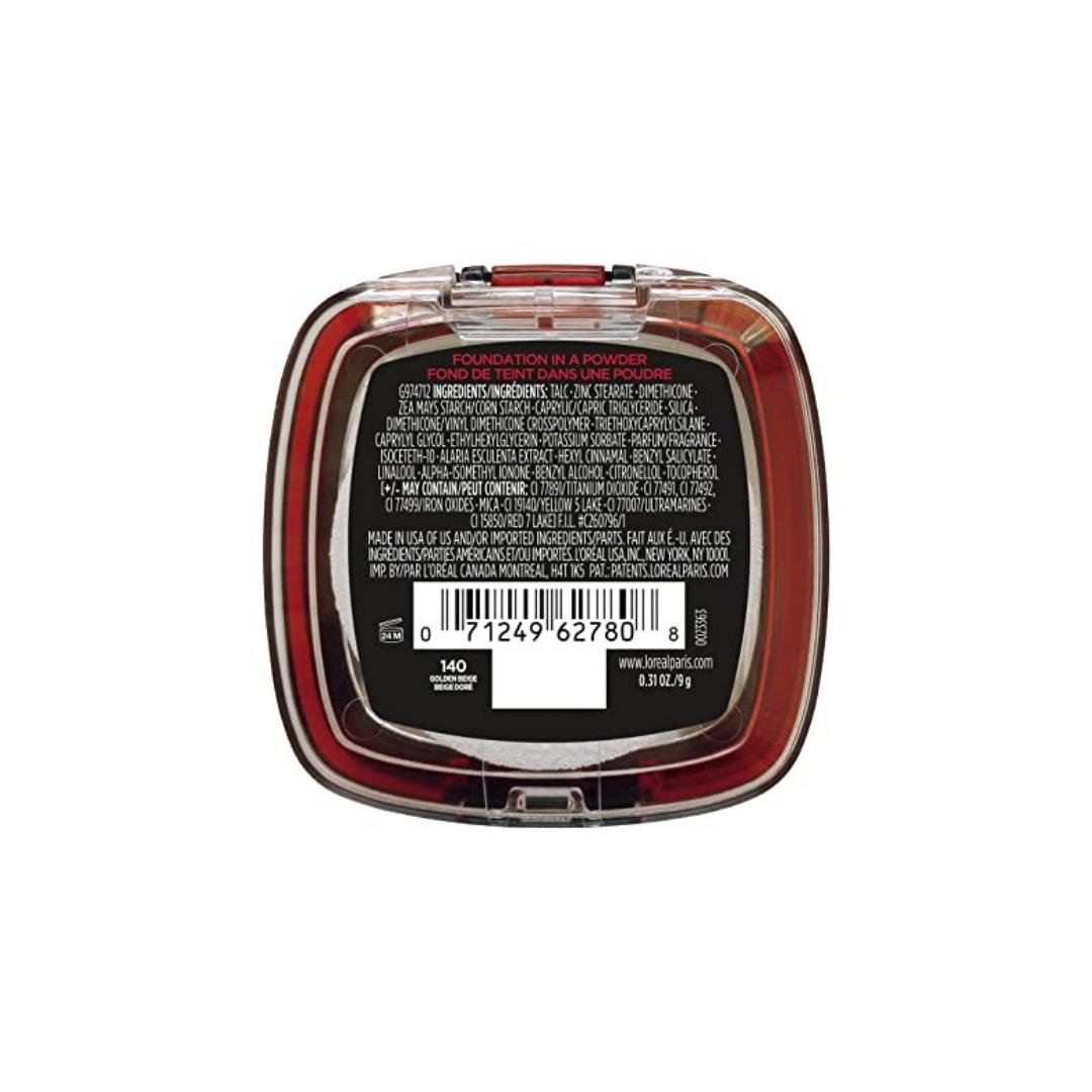 Polvo Compacto Infallible a Prueba de Agua 24h larga duración Fresh Wear 9g Loreal Paris