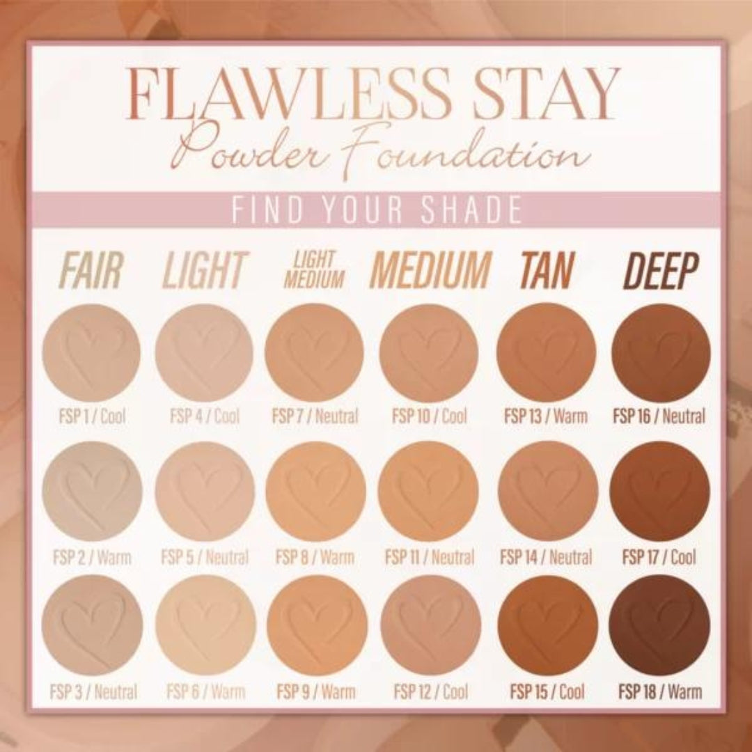 Polvo Base Compacto Flawless Stay 7g Beauty Creations
