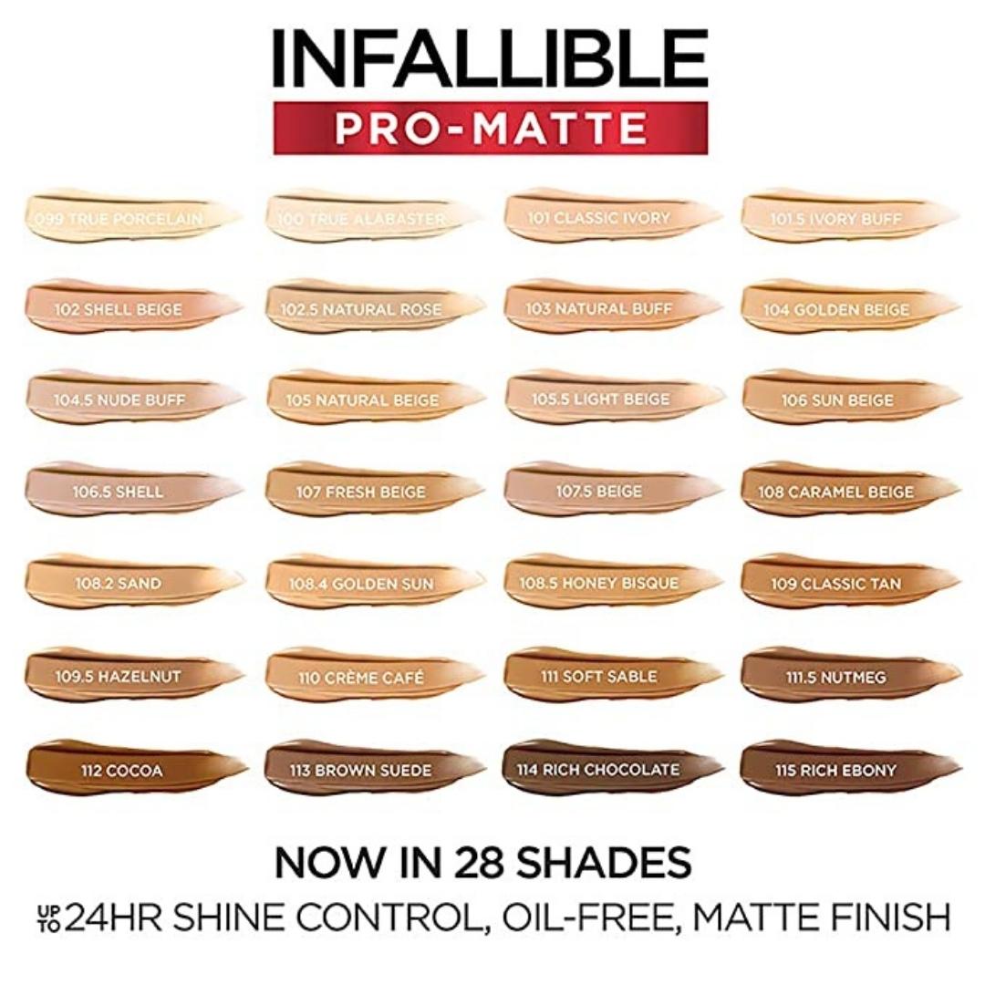 Base Infalible Mate - Pro Matte Foundation 30ml L'Oreal