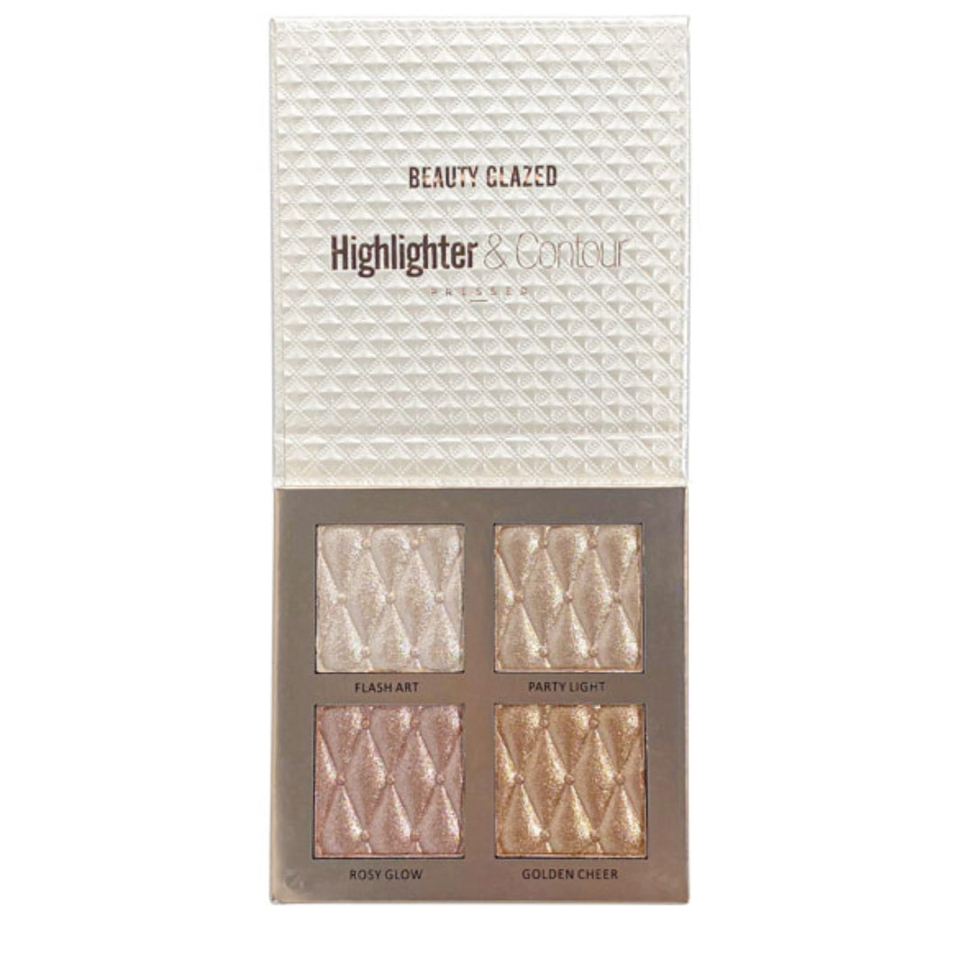 Paleta de Highlighter & Contour Beauty Glazed