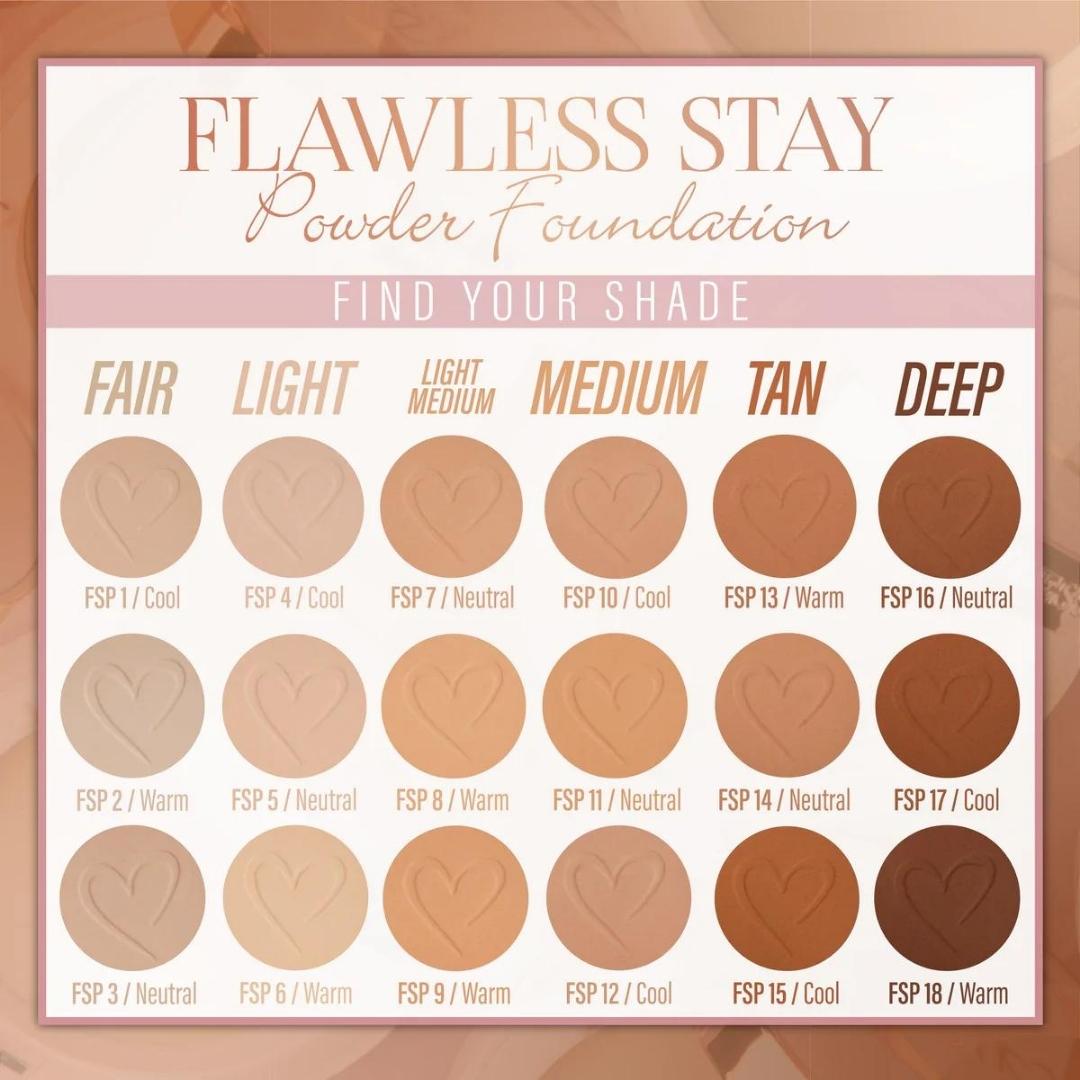 Polvo Base Compacto Flawless Stay 7g Beauty Creations