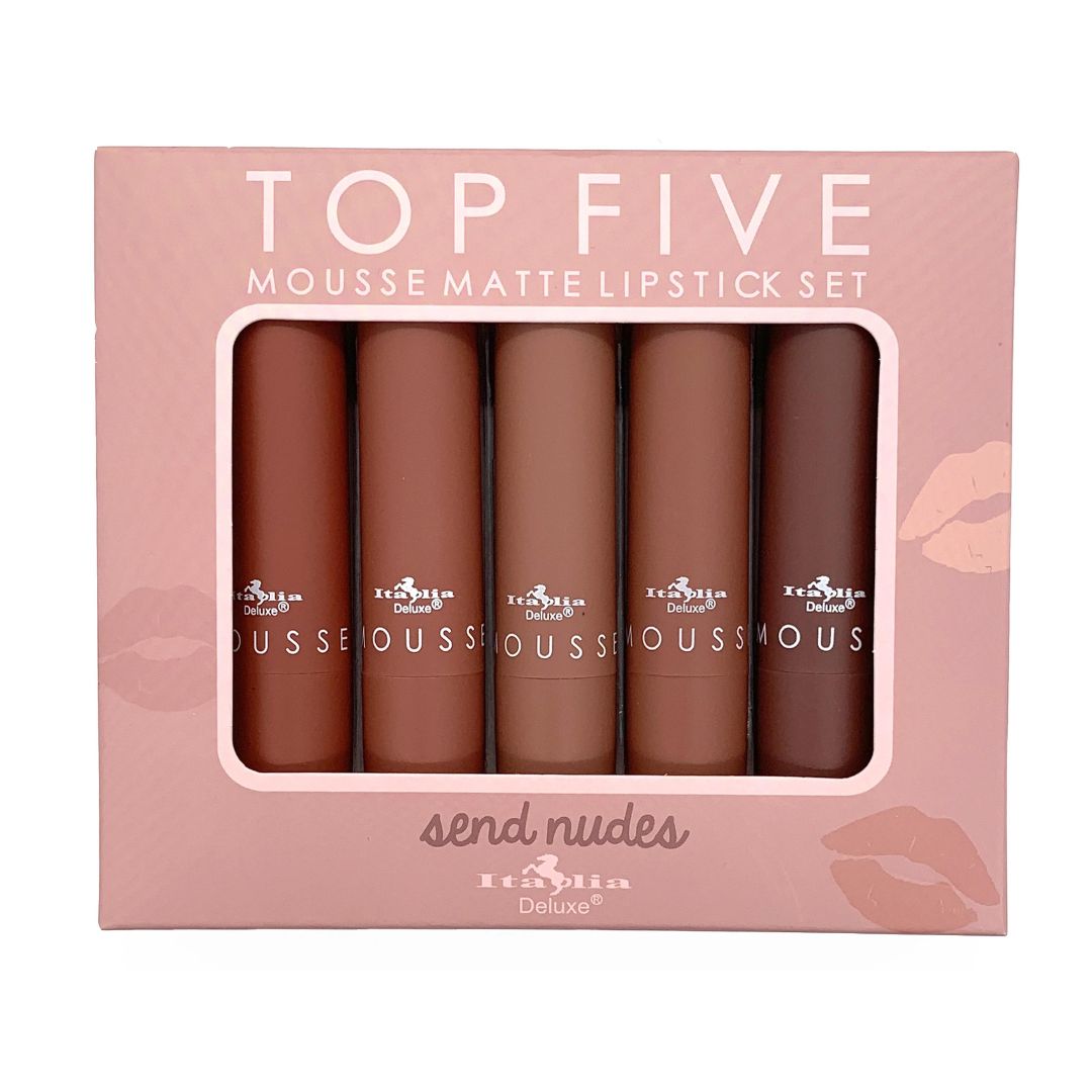 Set de labiales Top Five Send Nudes Italia Deluxe